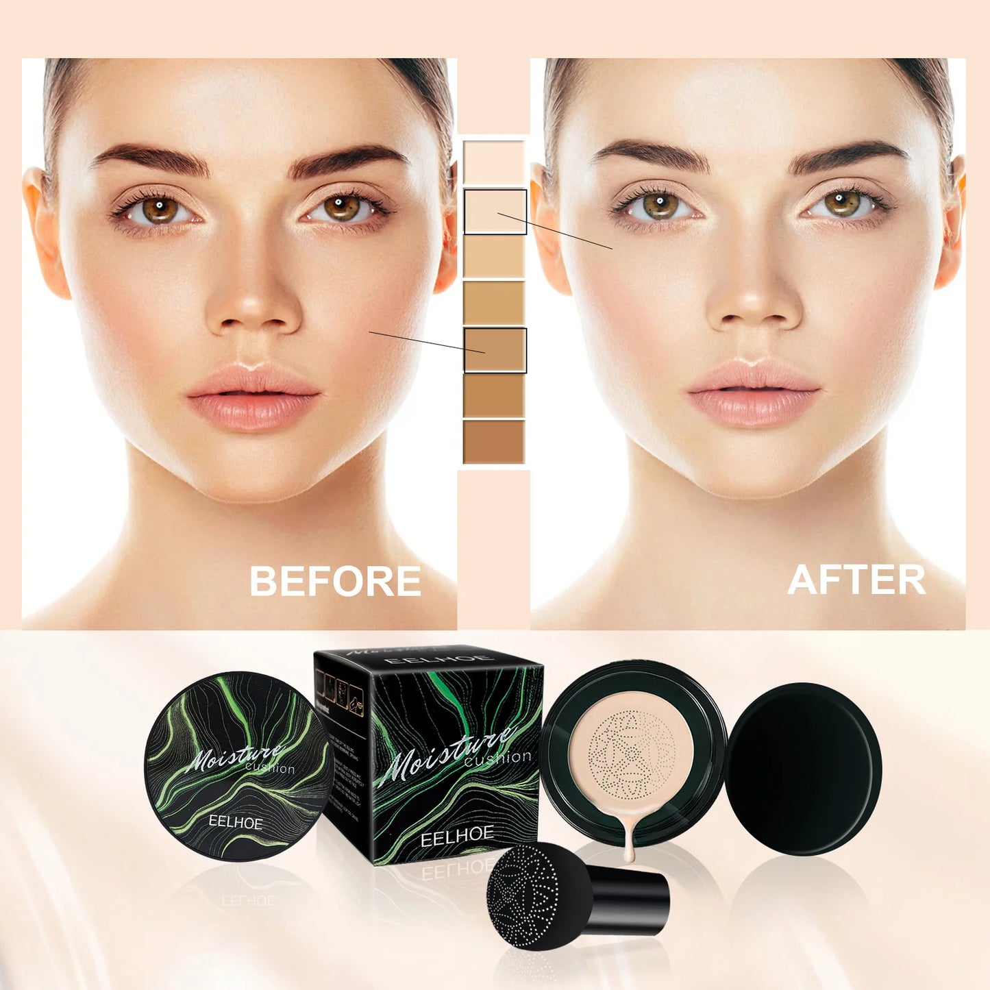 Mushroom Head Air Cushion BB Cream Magic Foundation Face Concealer
