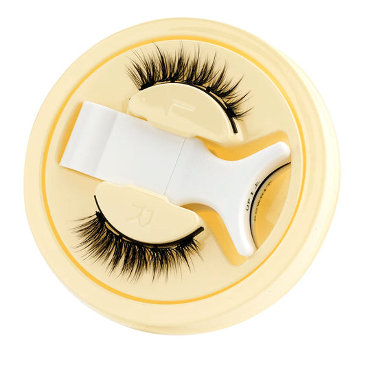 1 Pair New Magnetic Eyelashes Reusable No Glue Needed Natural Look 3D Lashes Soft Easy Apply Magnetic Lashes Kit for Eye Makeup